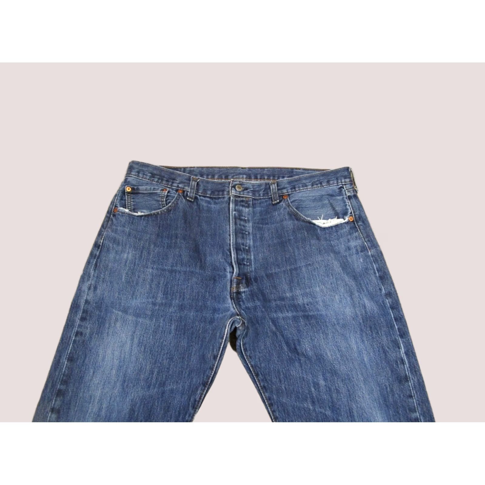 Levi's Levi's 501 Jeans Men Blue Dark Wash Regular Fit 40x32 Button Fly Vintage? No Size US 40 / EU 56 - 1 Thumbnail