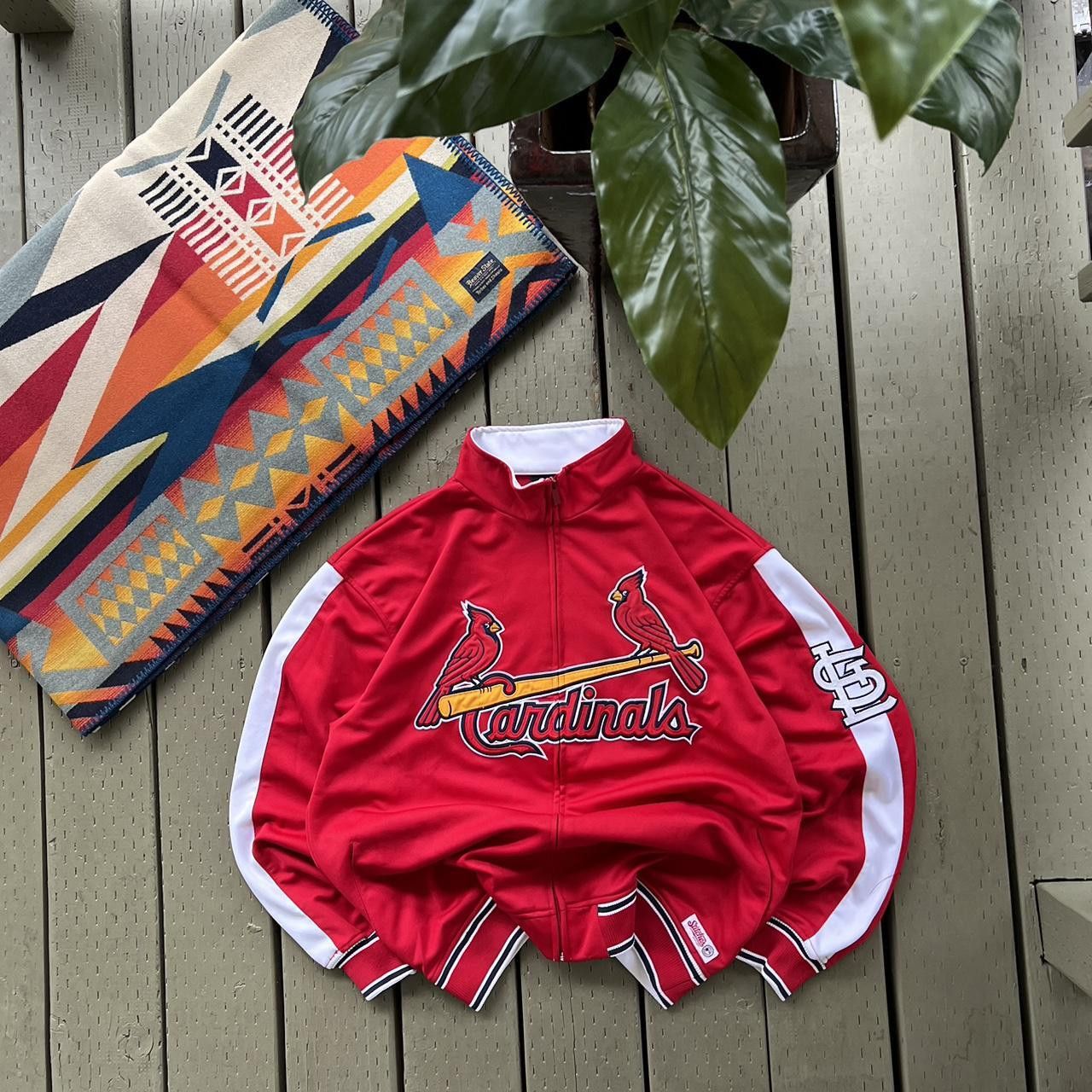 MLB Vintage St Louis Cardinals sweatshirt Windbreaker Pullover Size US L / EU 52-54 / 3 - 4 Thumbnail