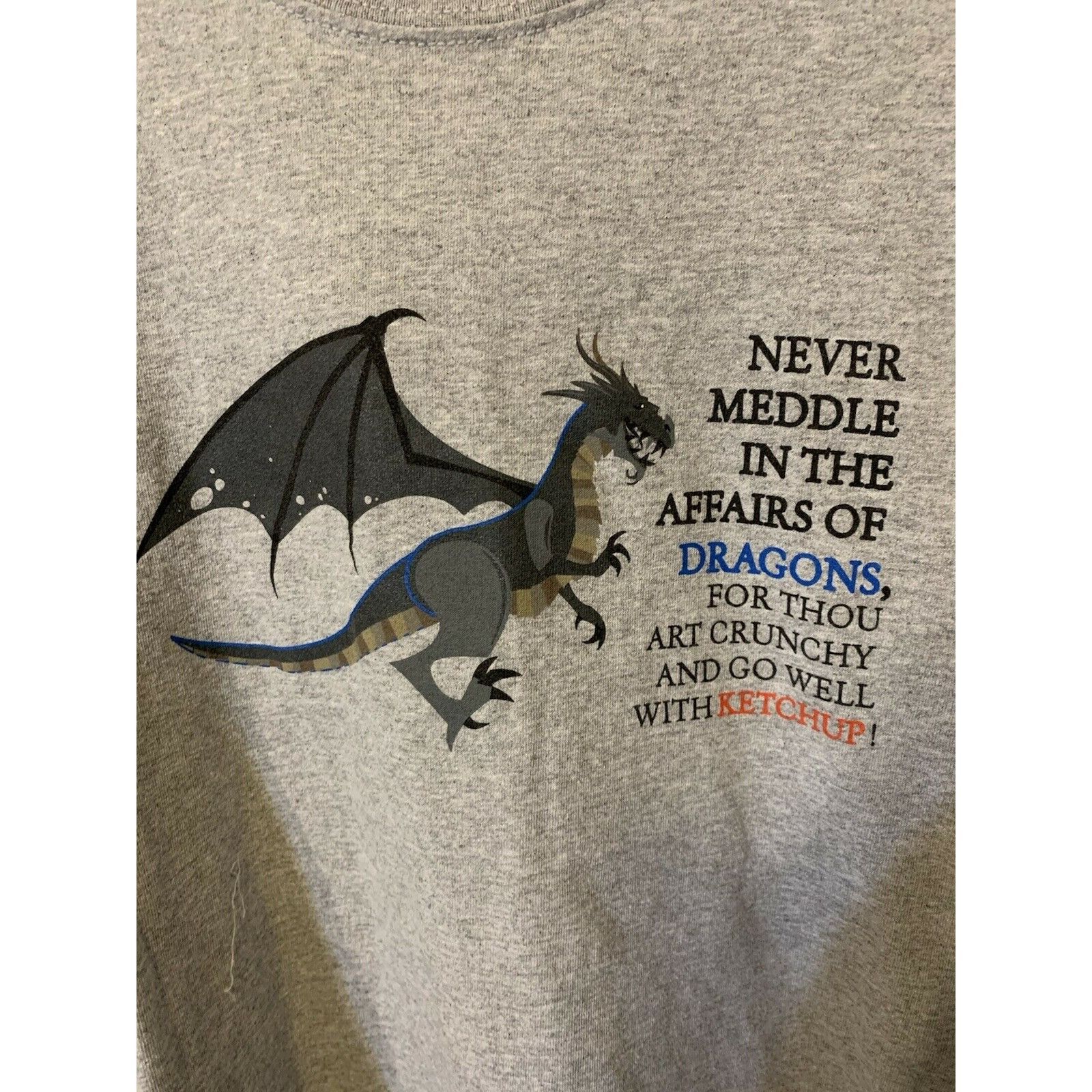 Gildan Never Meddle In The Affairs Of Dragons For Thou Art Crunchy Size US XL / EU 56 / 4 - 1 Thumbnail