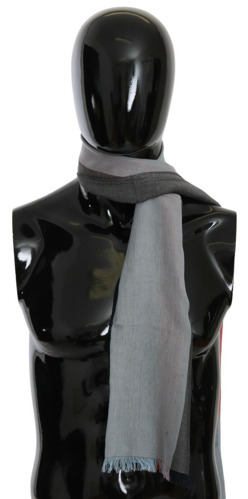 Dolce & Gabbana Elegant Gray Italian Cotton Women's Scarf Size ONE SIZE - 1 Thumbnail