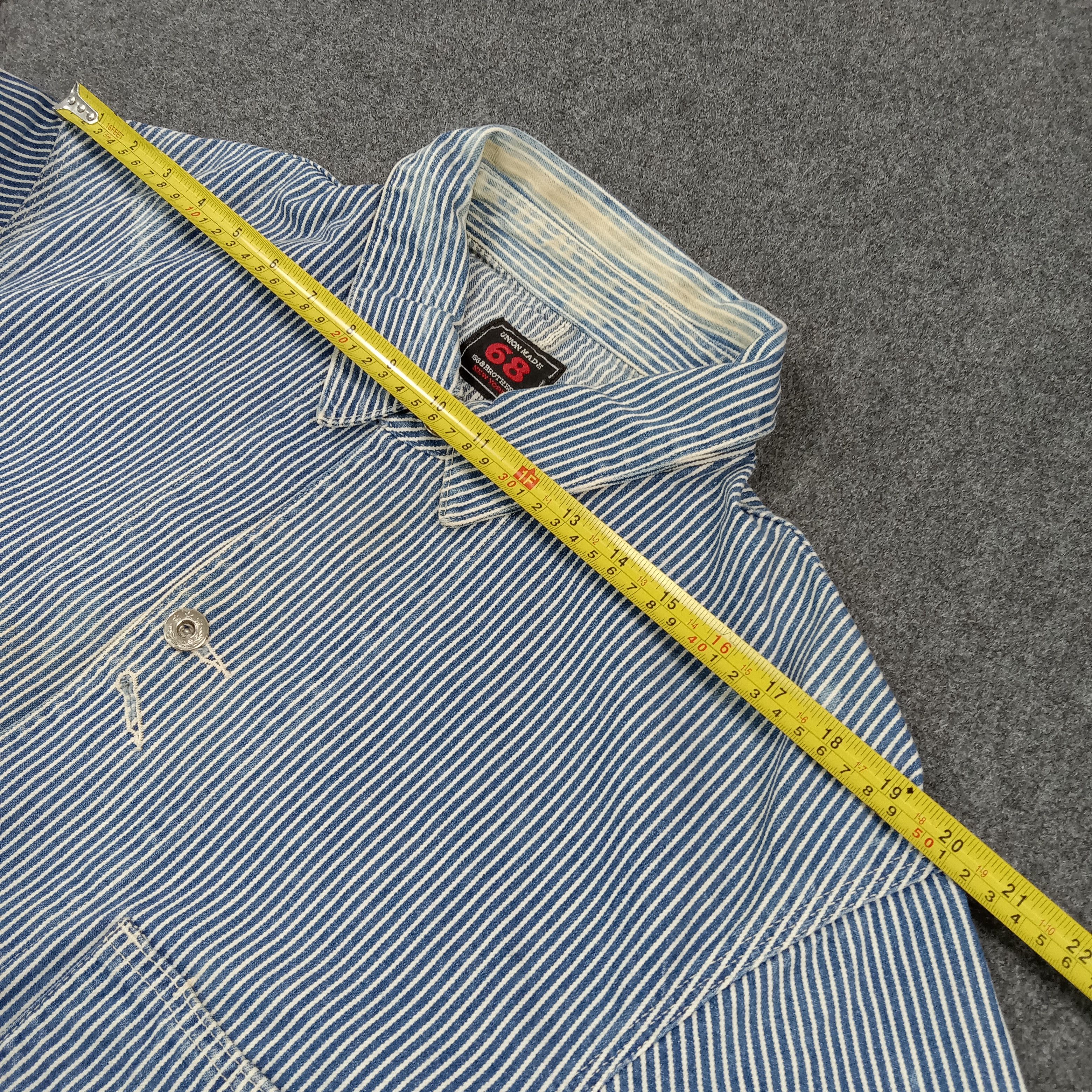 Vintage Vintage Union Made 68 & Brothers Stripe Coat Jacket C279N11 Size US L / EU 52-54 / 3 - 6 Thumbnail