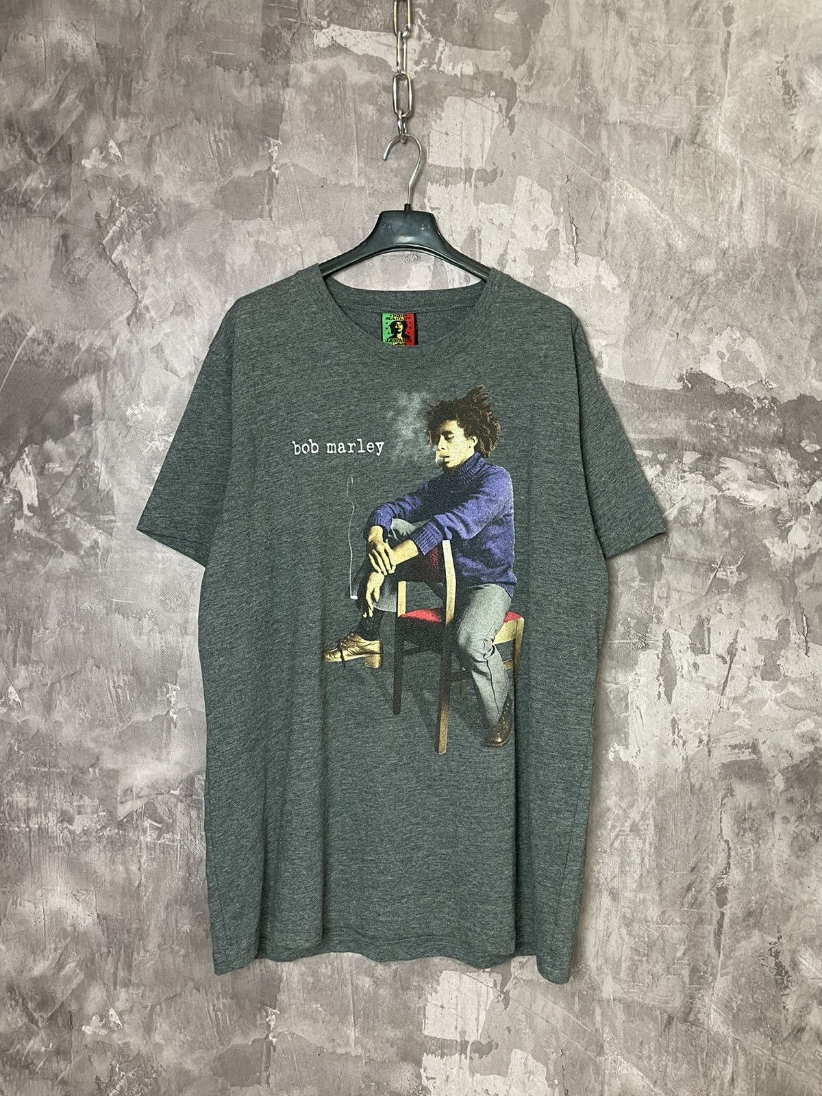 Band Tees × Bob Marley × Vintage Bob Marley Jamaica Collection Smoking T-Shirt Y2K Reggae Size US XL / EU 56 / 4 - 1 Thumbnail
