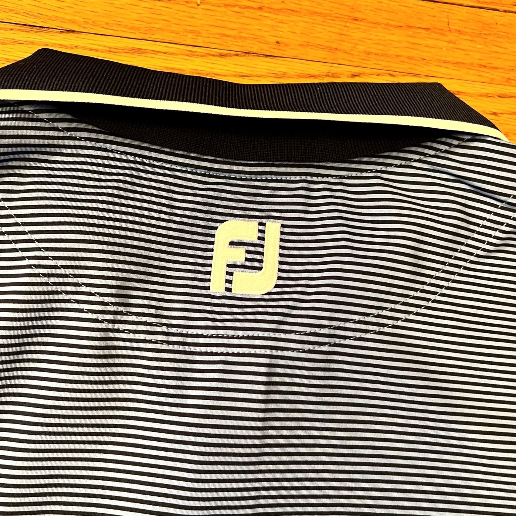 Footjoy Footjoy Polo Shirt Mens Medium Blue Striped Performance Golf Short Sleeve Shirt Mens M Blue Striped Footjoy Polo Shirt Golf Short Sleeve Men Size US M / EU 48-50 / 2 - 5 Thumbnail