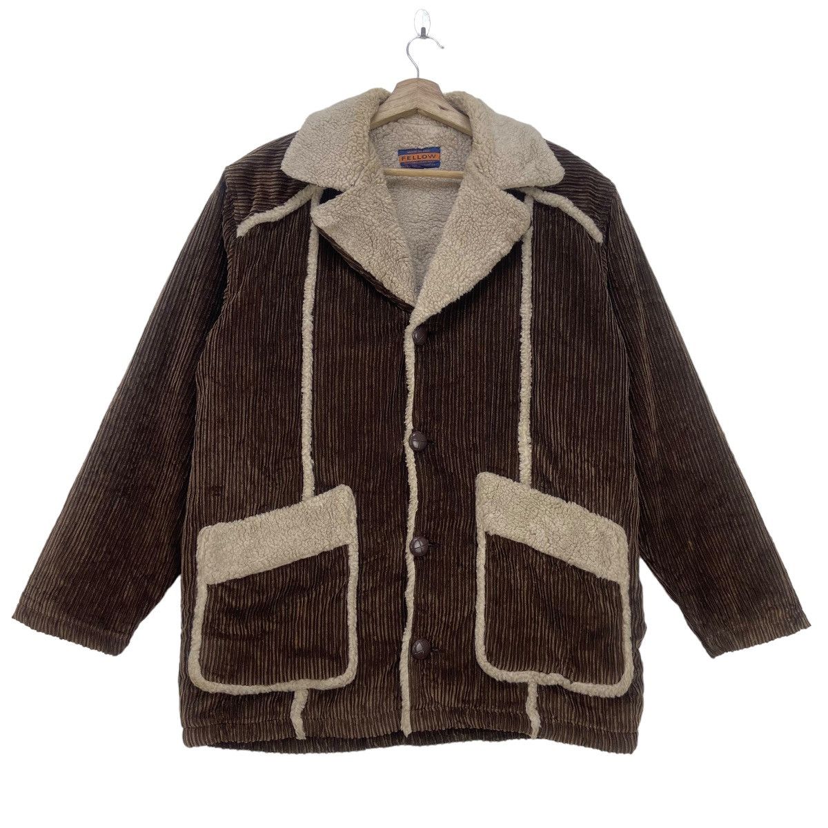 Japanese Brand Japanese Brand Fellow Stylish Corduroy Sherpa Heavy Jacket Size US M / EU 48-50 / 2 - 1 Thumbnail
