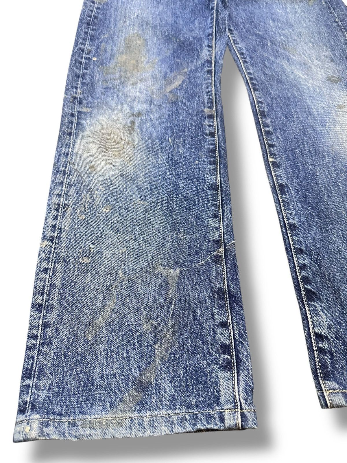 Japanese Brand Uniqlo Painted Striked Jeans With Baggy Wideleg Style Size US 30 / EU 46 - 7 Thumbnail