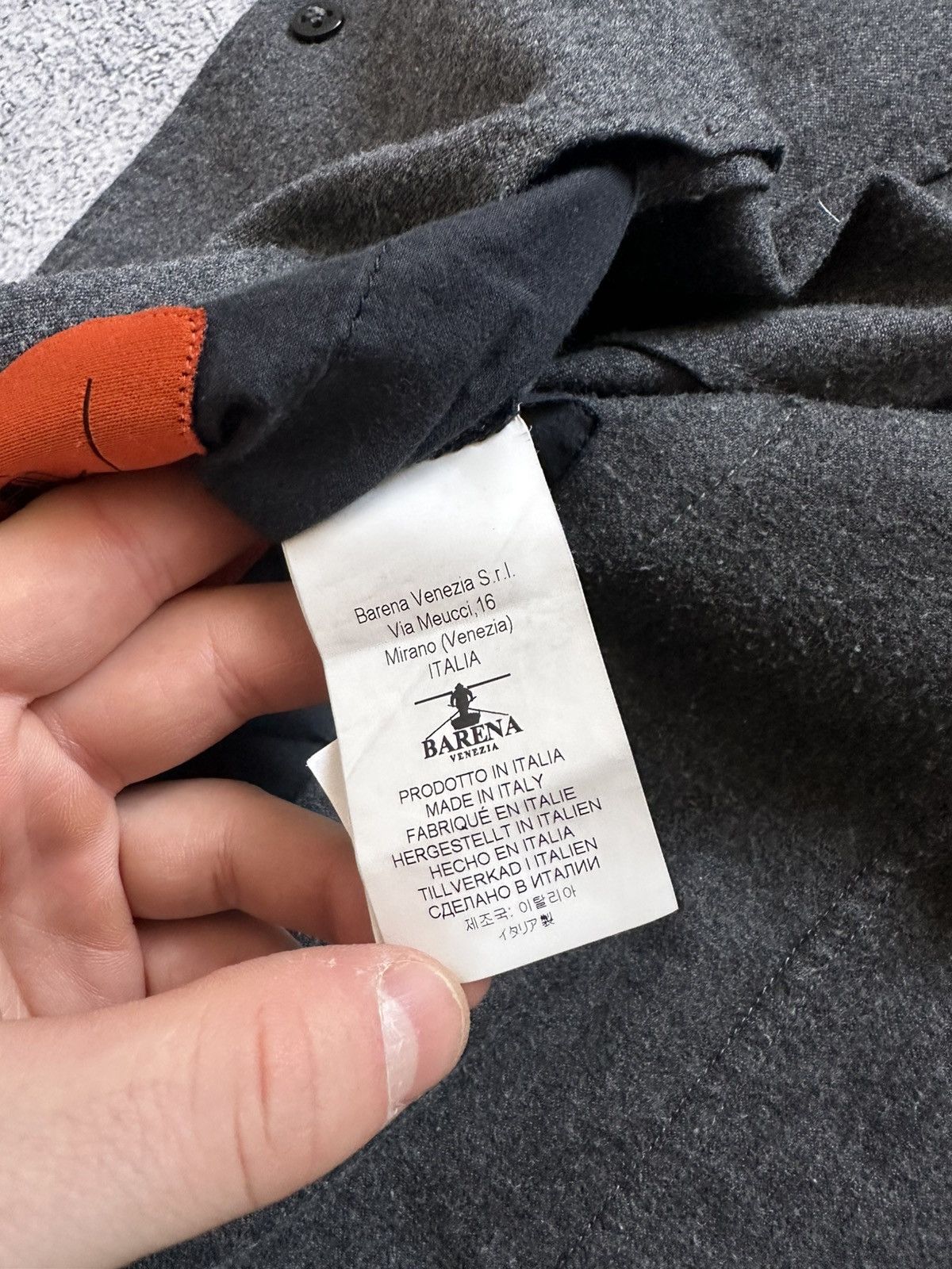 Barena Venezia 3 Button Gray Wool Blazer Size IT 54 US 44