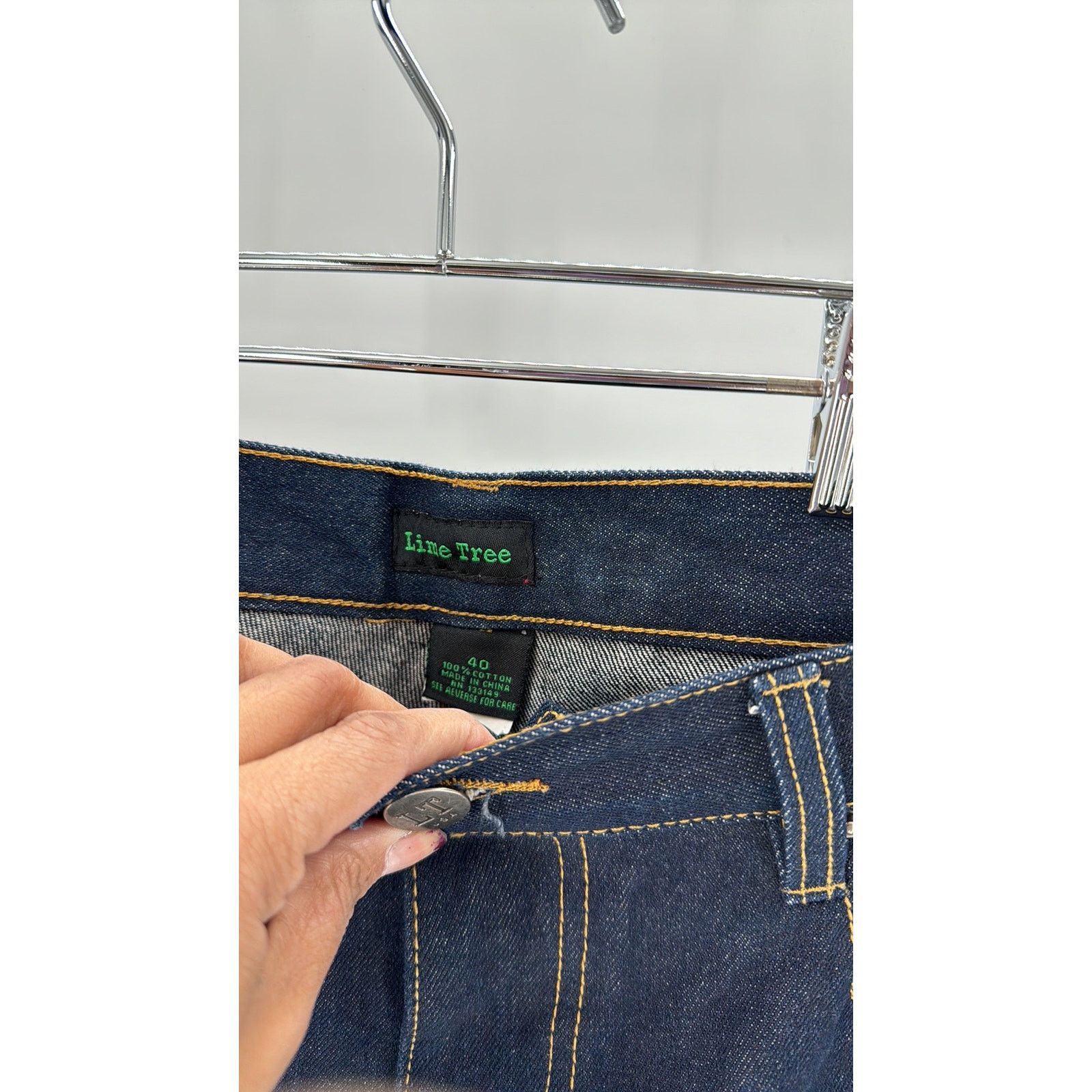 Other Lime Tree dark wash cotton jeans 4x33 Size US 40 / EU 56 - 6 Thumbnail