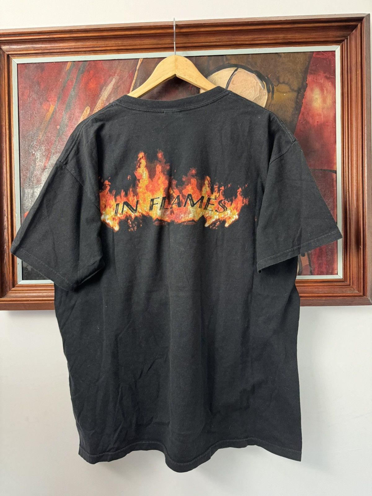 Band Tees In Flames Vintage 00s Band Tee Flame Logo Face Devil Rare Size US L / EU 52-54 / 3 - 2 Thumbnail