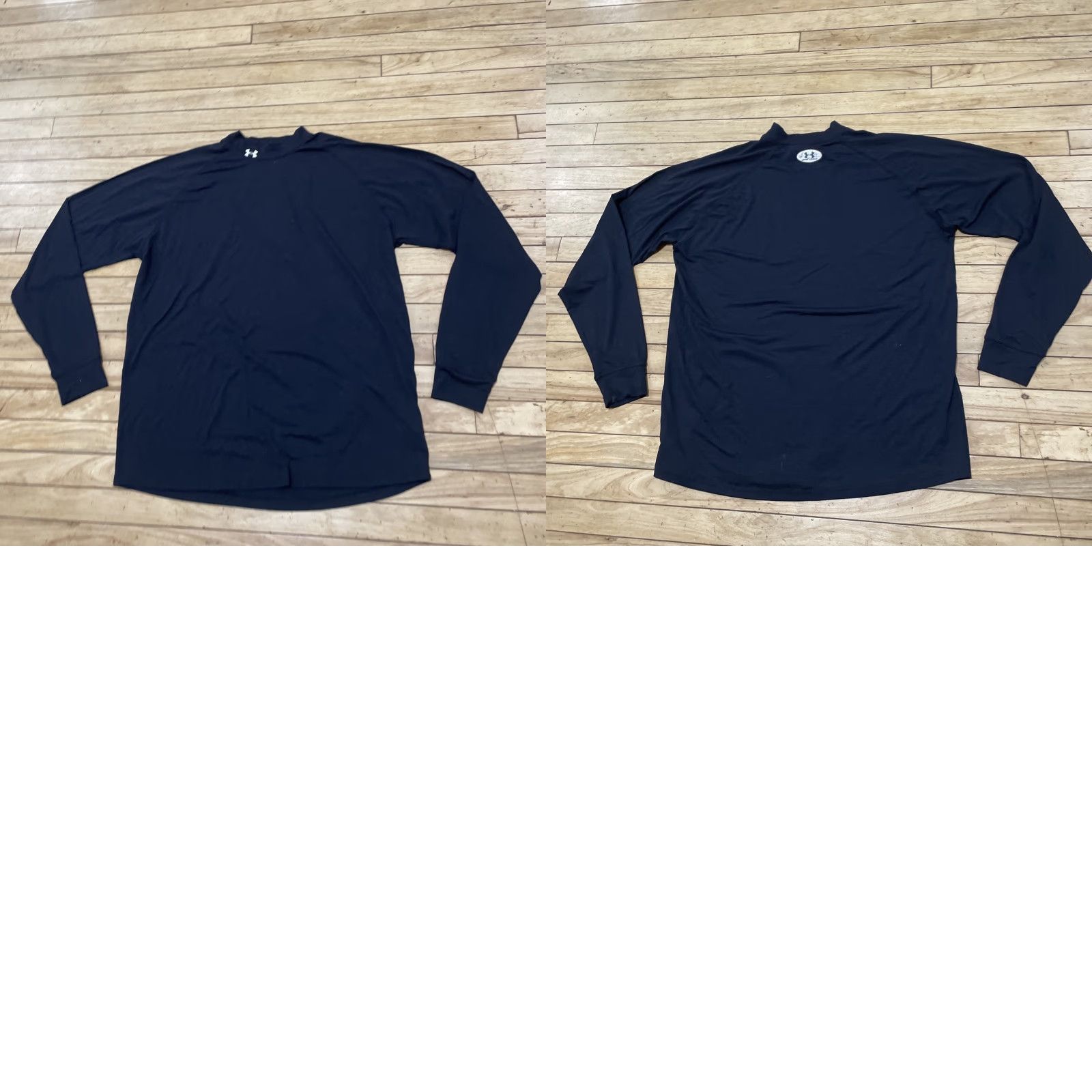Under Armour VINTAGE Under Armour Thermal Shirt Men L Mock Neck Embroidered Logo Black Shirt Size US L / EU 52-54 / 3 - 11 Thumbnail