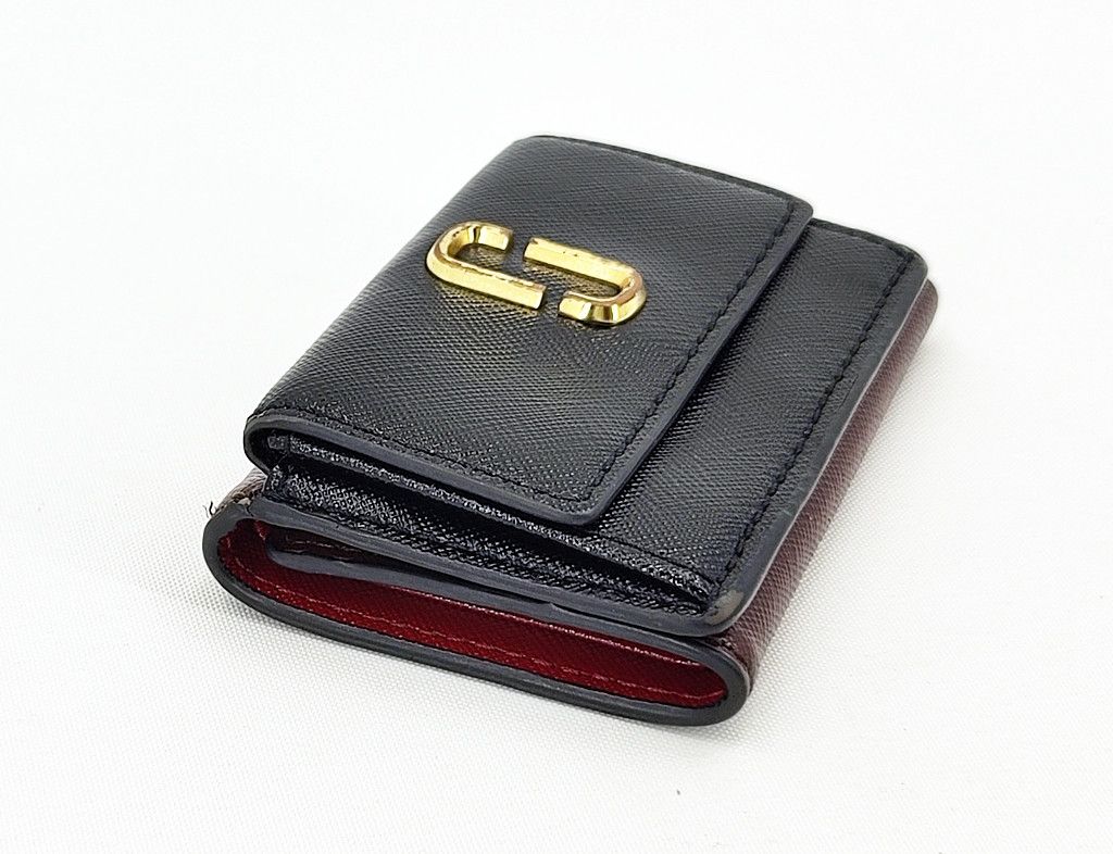 Marc Jacobs MARC JACOBS trifold leather minimalist wallet 2 tone Size ONE SIZE - 9 Thumbnail