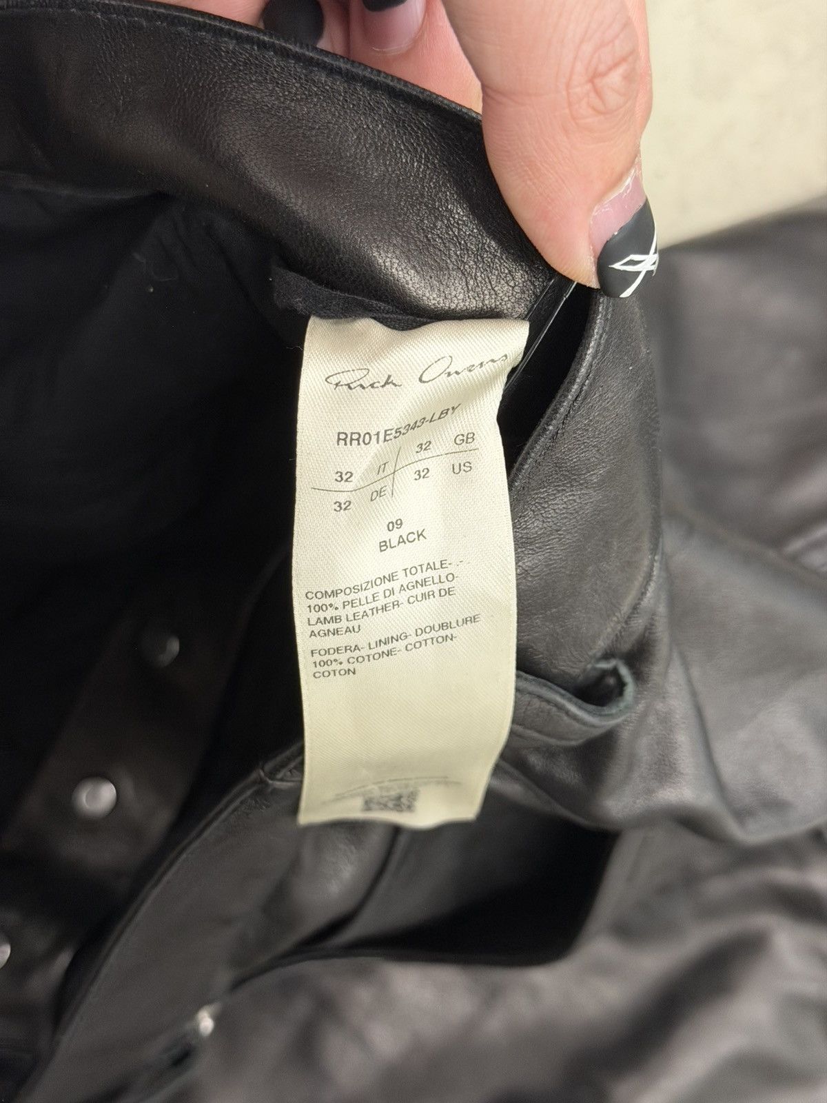 Rick Owens Rick Owens Leather Banana pants Size US 32 / EU 48 - 4 Thumbnail