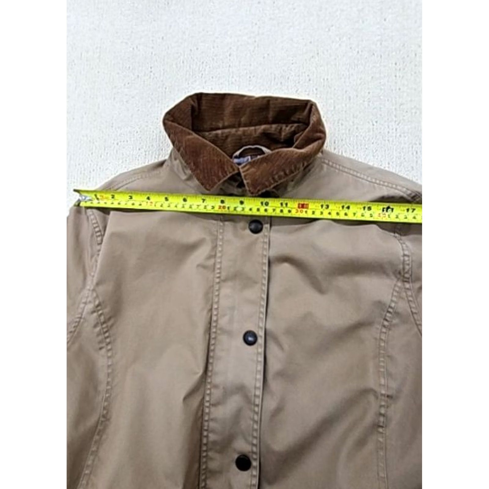 Barbour Barbour Women’s Olive Waxed Cotton Tailored Jacket Size 16 Size XXL / US 16-18 / IT 52-54 - 5 Thumbnail