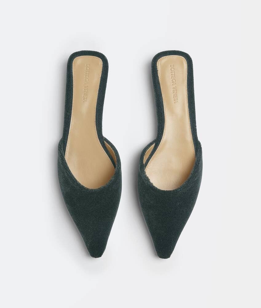 Bottega Veneta o1n1vont0325 Point Fabric Flats in Bottle Green Size US 9 / IT 39 - 4 Thumbnail