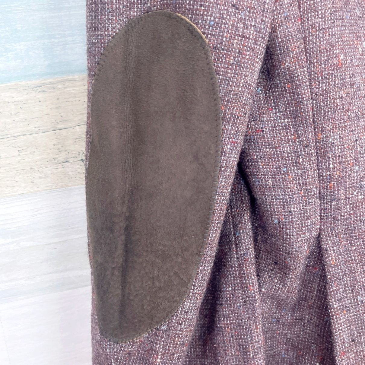 Other Fioravanti Tweed Sport Coat Brown Patch Pocket Mens 40L Size 40L - 9 Thumbnail