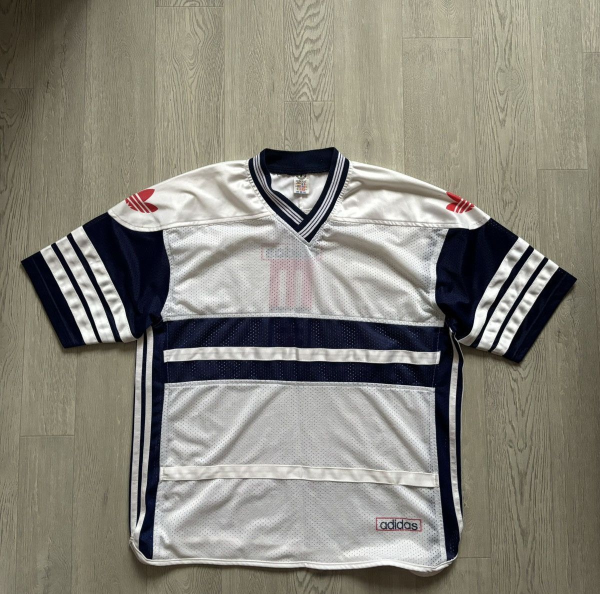 Adidas 90s Adidas Mesh T Shirt Jersey Germany Rare Size US XL / EU 56 / 4 - 1 Thumbnail
