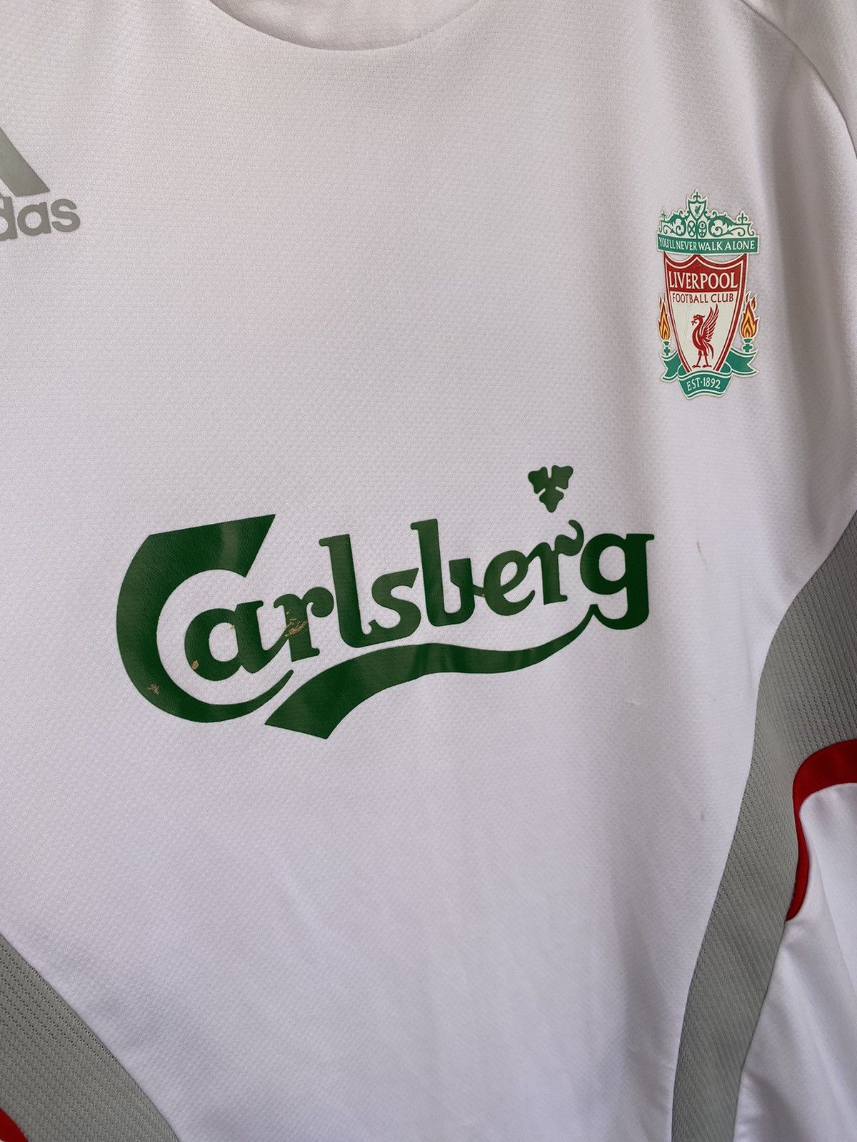 LIVERPOOL FOOTBALL CLUB 2007 BLACK TRAINING SHIRT ADIDAS