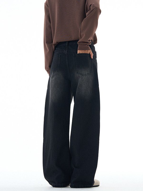 Japanese Brand Men's American loose retro curved jeans Size US 32 / EU 48 - 3 Thumbnail