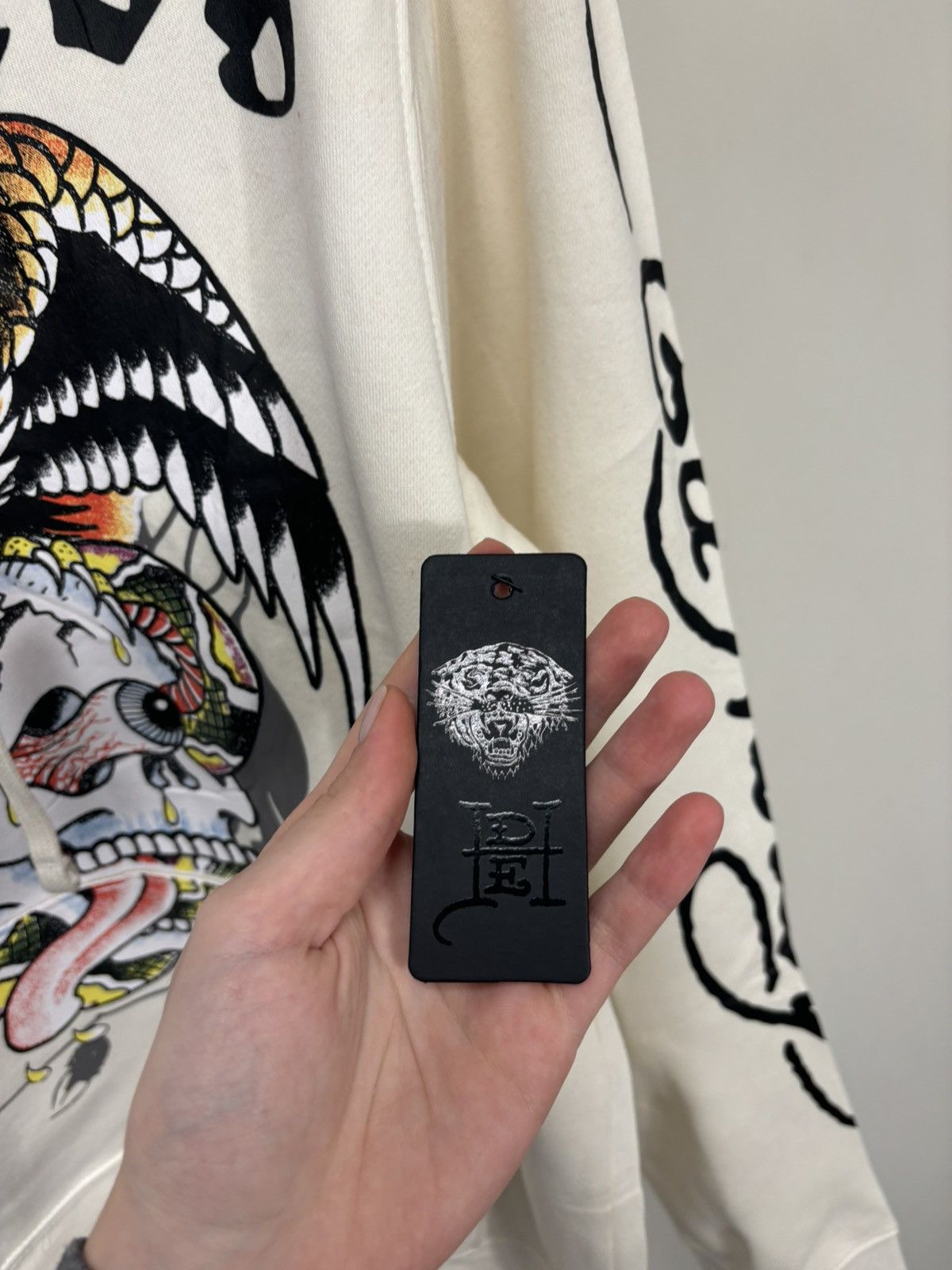 Ed Hardy Ed Hardy Tattoo Skull Eagle Logo NEW Hype Y2K Hoodie Size US M / EU 48-50 / 2 - 12 Thumbnail