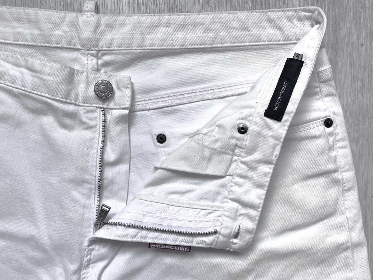 Dsquared2 Dsquared2 Archival SS'08 White Denim Shorts Vintage Jeans Size US 34 / EU 50 - 5 Thumbnail