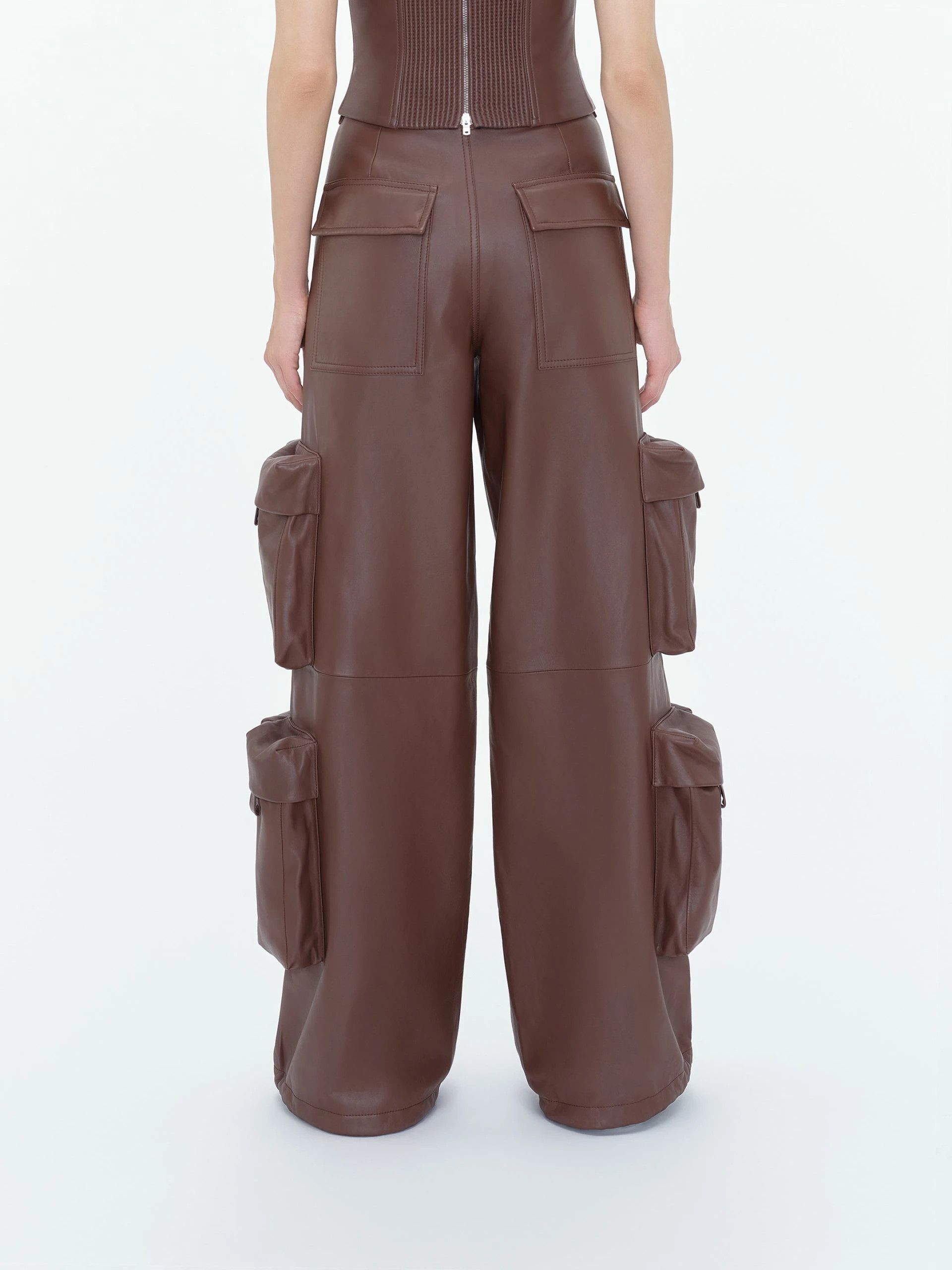 Amiri oc11z0225 Baggy Cargo Pant in Brown Size 27" / US 4 / IT 40 - 5 Thumbnail