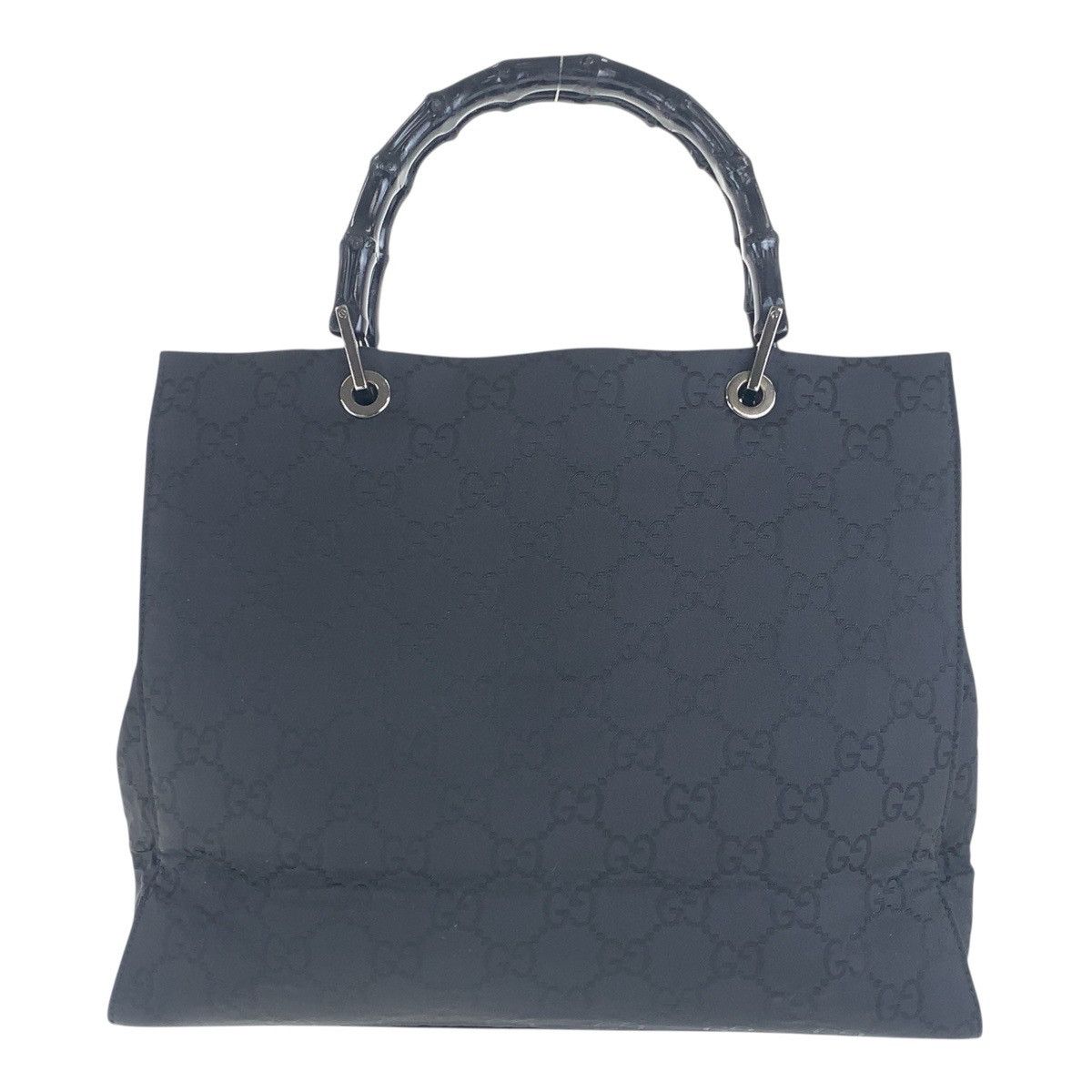 GUCCI GG Canvas Jackie Tote Bag Black Silver 002 1064 002 1064