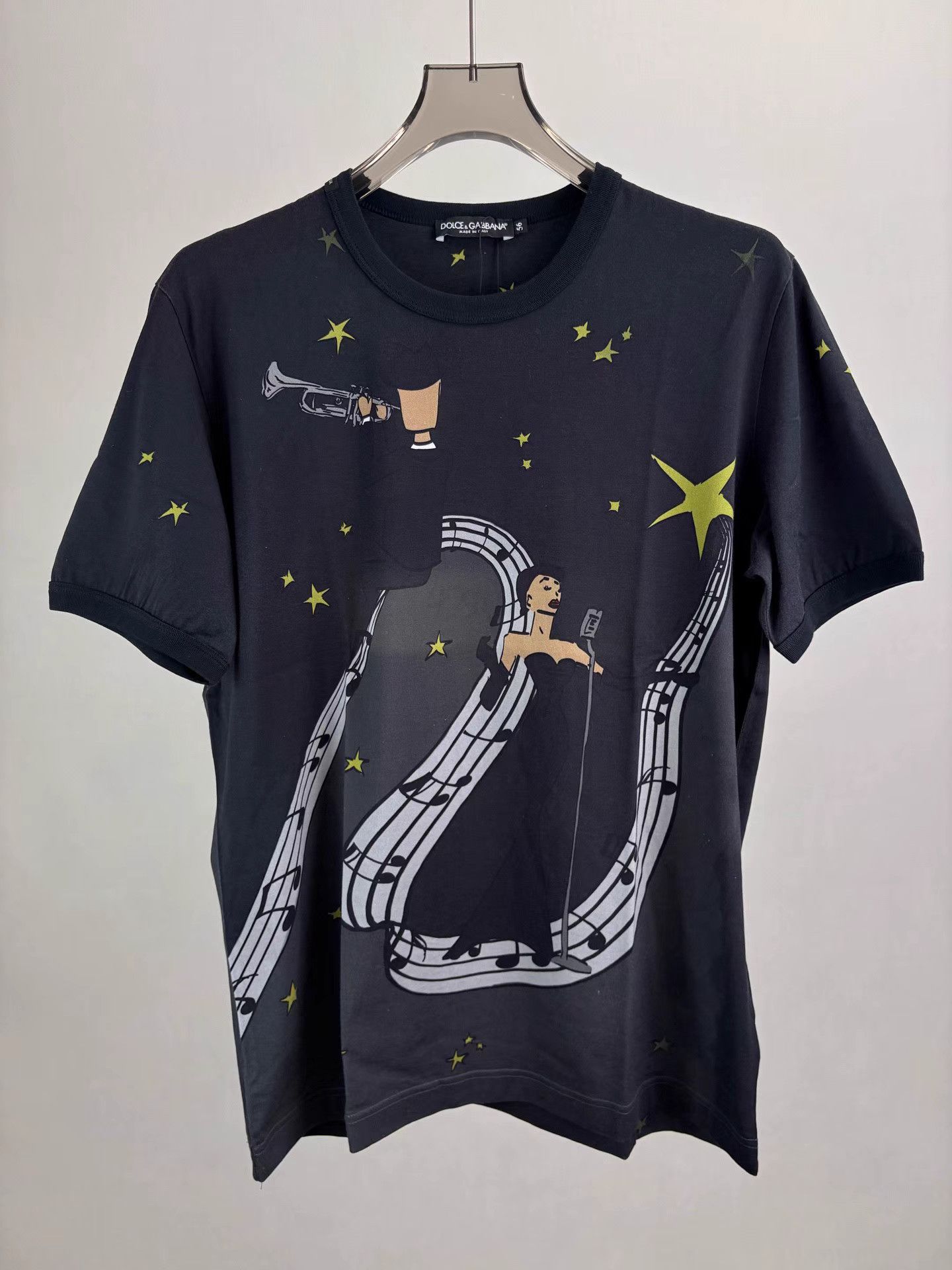 Dolce & Gabbana D&G Music Themed Printed Short Sleeve K1 Size US XL / EU 56 / 4 - 1 Thumbnail