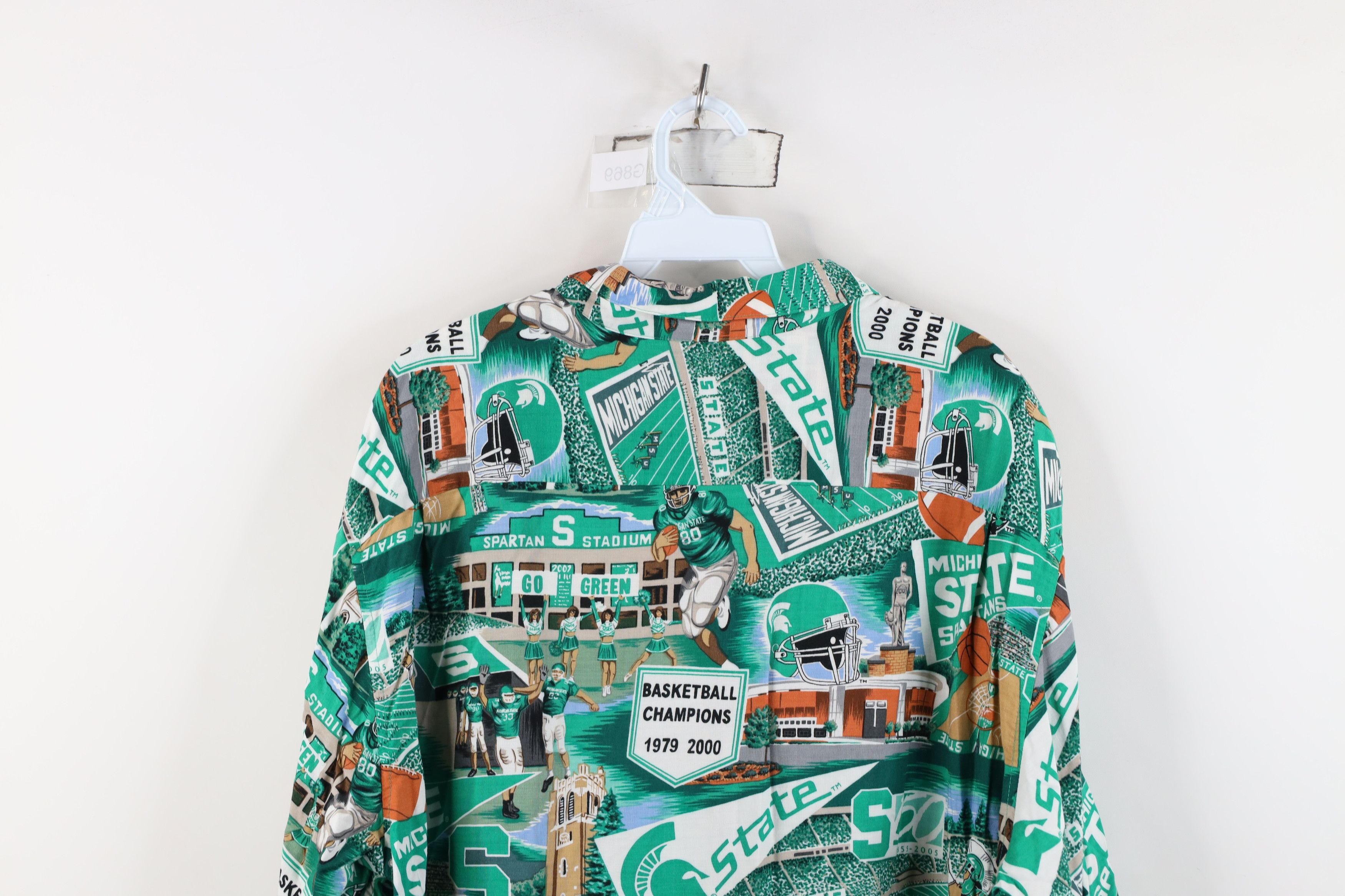 Reyn Spooner Vintage Y2K 2000 Reyn Spooner University Sports Button Shirt Size US XL / EU 56 / 4 - 10 Thumbnail