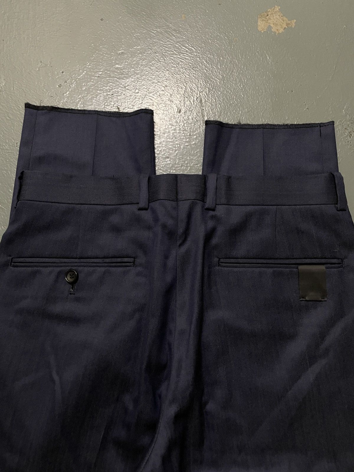 Designer × Japanese Brand × N.Hoolywood N. Hoolywood Blue Navy Casual Silk Pants Size US 30 / EU 46 - 6 Thumbnail