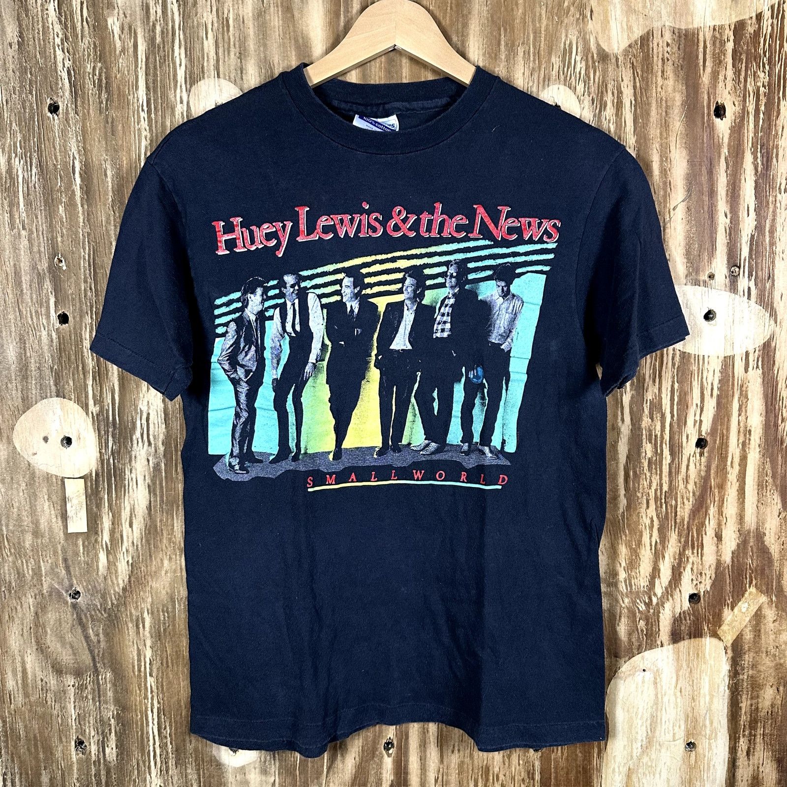 Band Tees × Hanes Huey Lewis & The News Band Shirt Small World Size Small Size US S / EU 44-46 / 1 - 1 Thumbnail