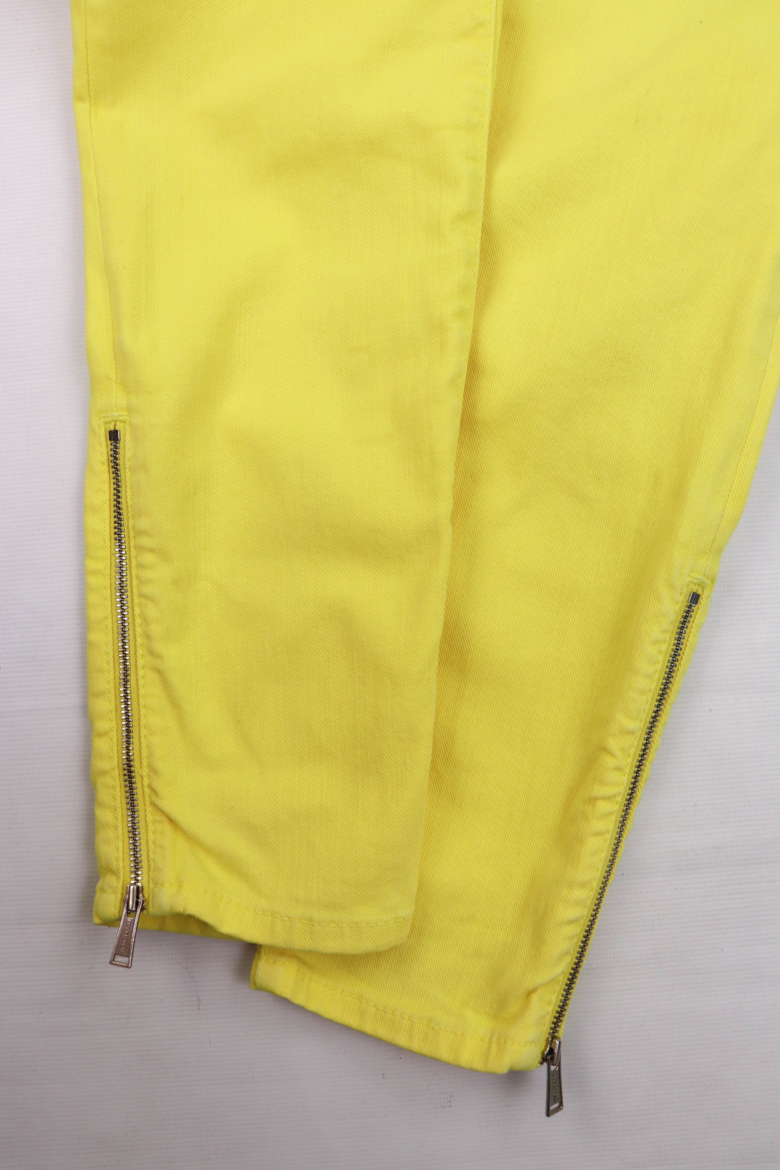 Dsquared2 WMNS Dsquared2 Yellow Slim Fit Zip Jeans Size 28" / US 6 / IT 42 - 4 Thumbnail