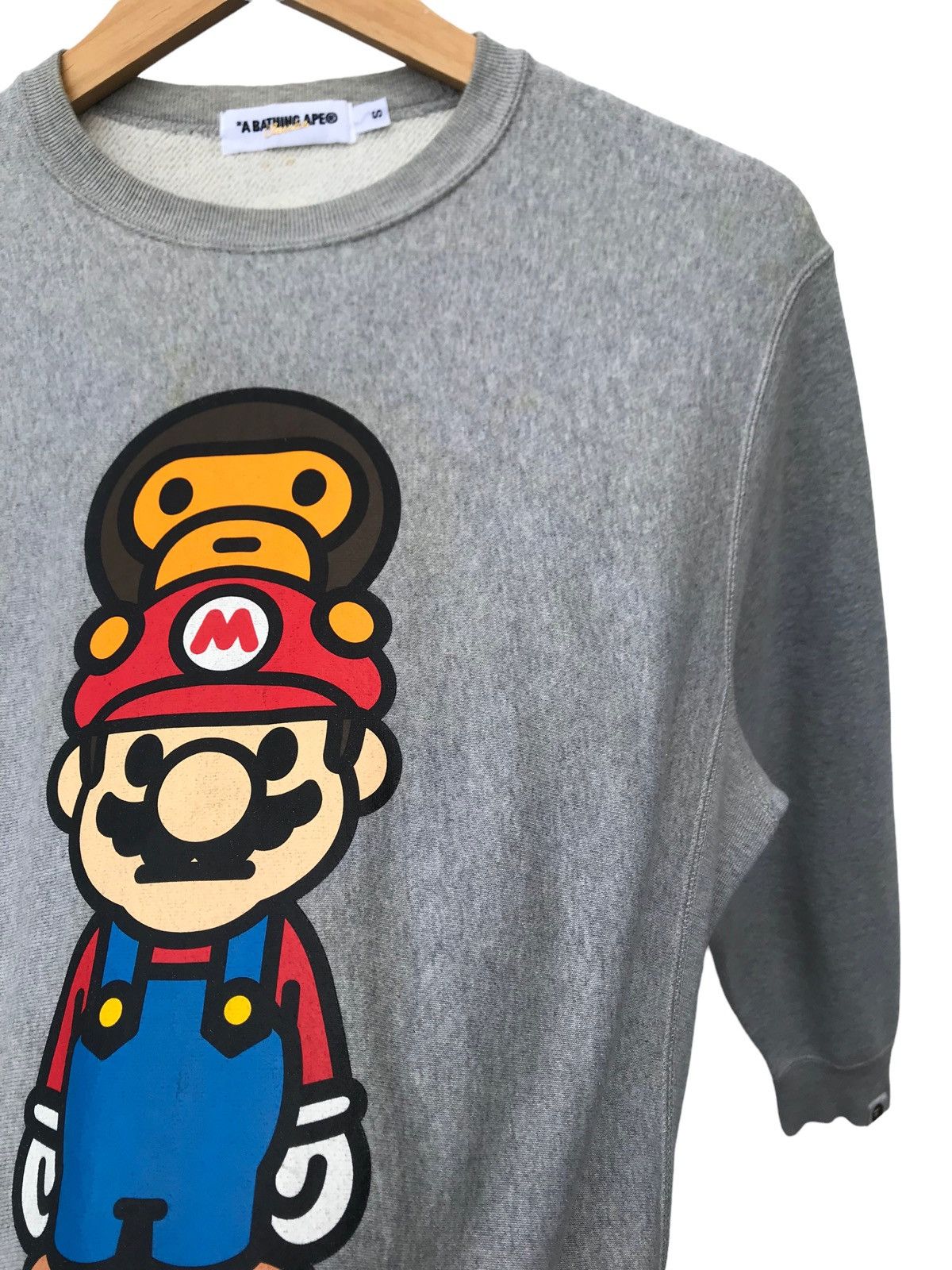 Bape Bape x Mario Baby Milo Crewneck Size US S / EU 44-46 / 1 - 4 Thumbnail