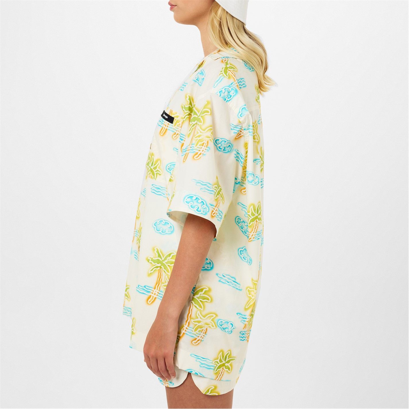 Palm Angels o1g2r1mq0325 Neon Graphic Shirt in Multicolor Size M / US 6-8 / IT 42-44 - 4 Thumbnail