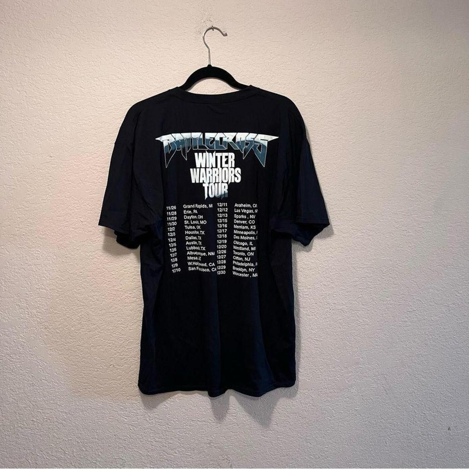 Other Battlecross Winter Warriors Tour Black Graphic T-Shirt Size US XL / EU 56 / 4 - 3 Thumbnail