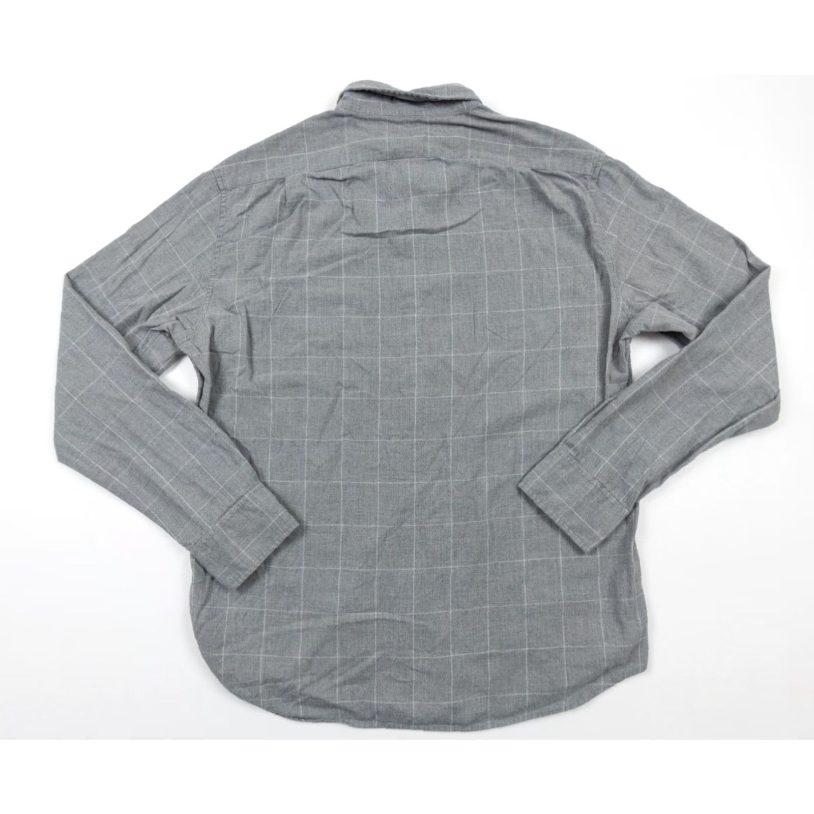 J.Crew J.CREW Shirt Adult Mens Large Gray Button-Down Long Sleeve Slim Fit Preppy Check Size US L / EU 52-54 / 3 - 6 Thumbnail