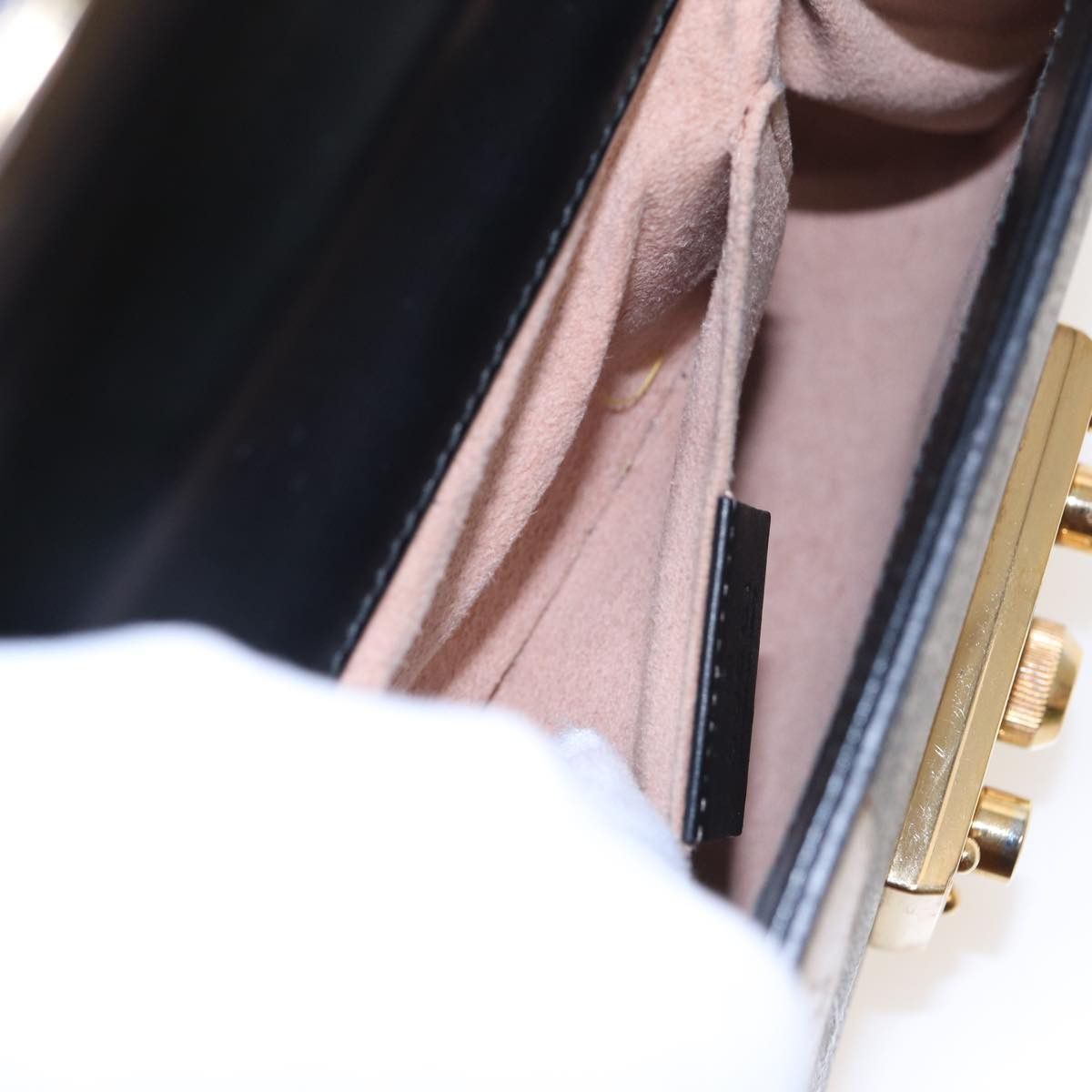 Gucci GUCCI Padlock GG Supreme Chain Shoulder Bag Pvc Beige Size ONE SIZE - 22 Thumbnail