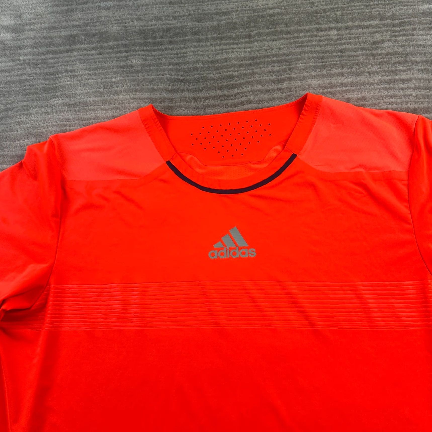 Adidas Adidas Shirt Mens Medium Orange Tennis Performance Barricade Size US M / EU 48-50 / 2 - 3 Thumbnail