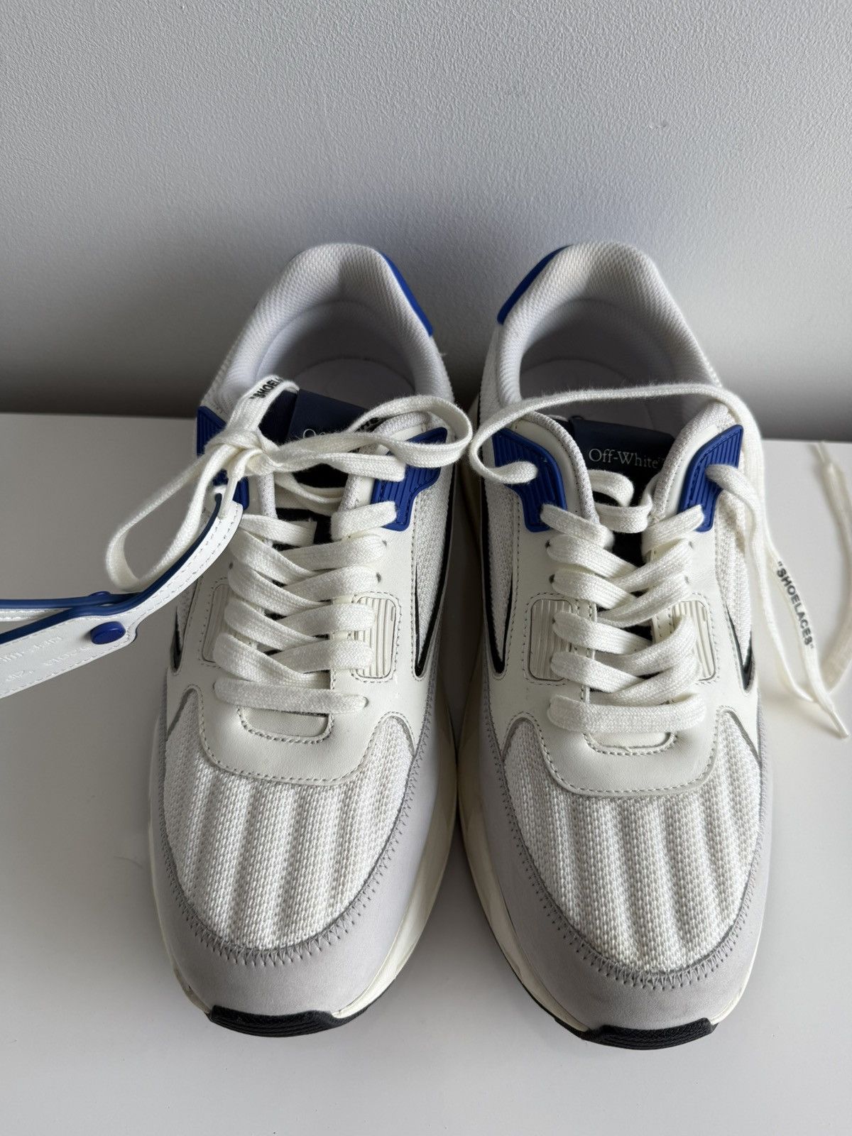 Off-White Off-White Kick Off Low Top Sneakers White Blue Size 43 EU Size US 10 / EU 43 - 6 Thumbnail