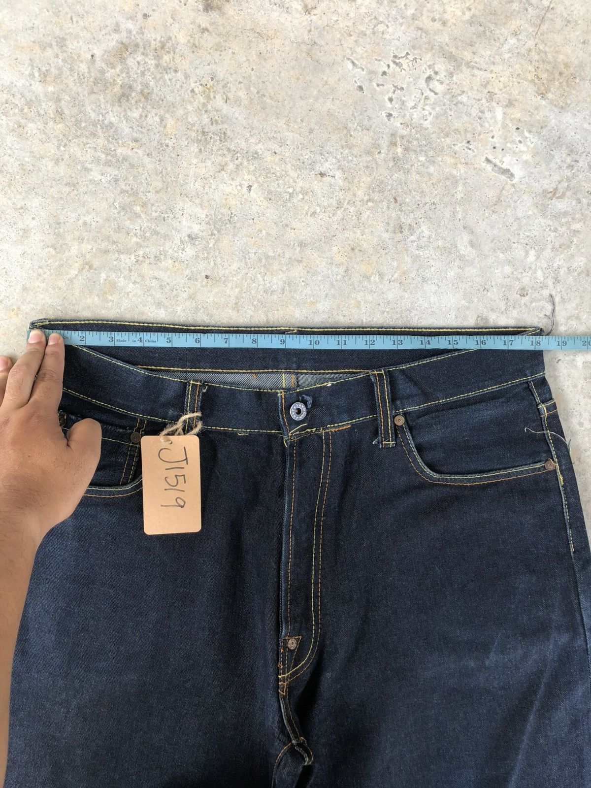 RMC Jeans Red Monkey Company Embroidered Jeans Selvedge Denim Size US 36 / EU 52 - 23 Thumbnail