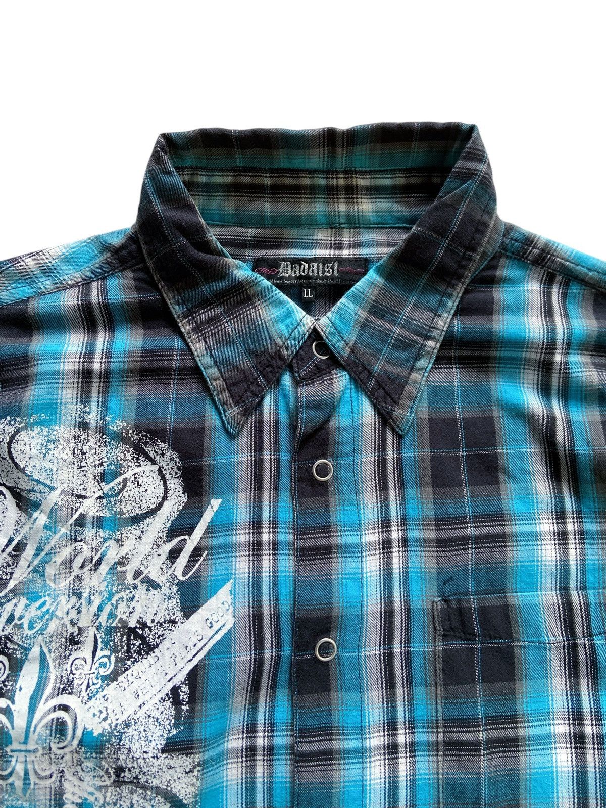 Japanese Brand DADAIST PUNK POEM BUTTON DOWN SHIRT Size US L / EU 52-54 / 3 - 7 Thumbnail