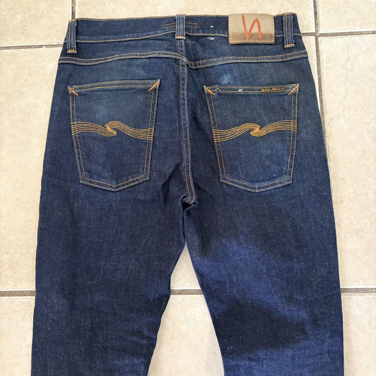 Nudie Jeans Nudie Jeans Lean Dean Blue Denim Jeans Size 31/32 Size US 31 - 4 Thumbnail