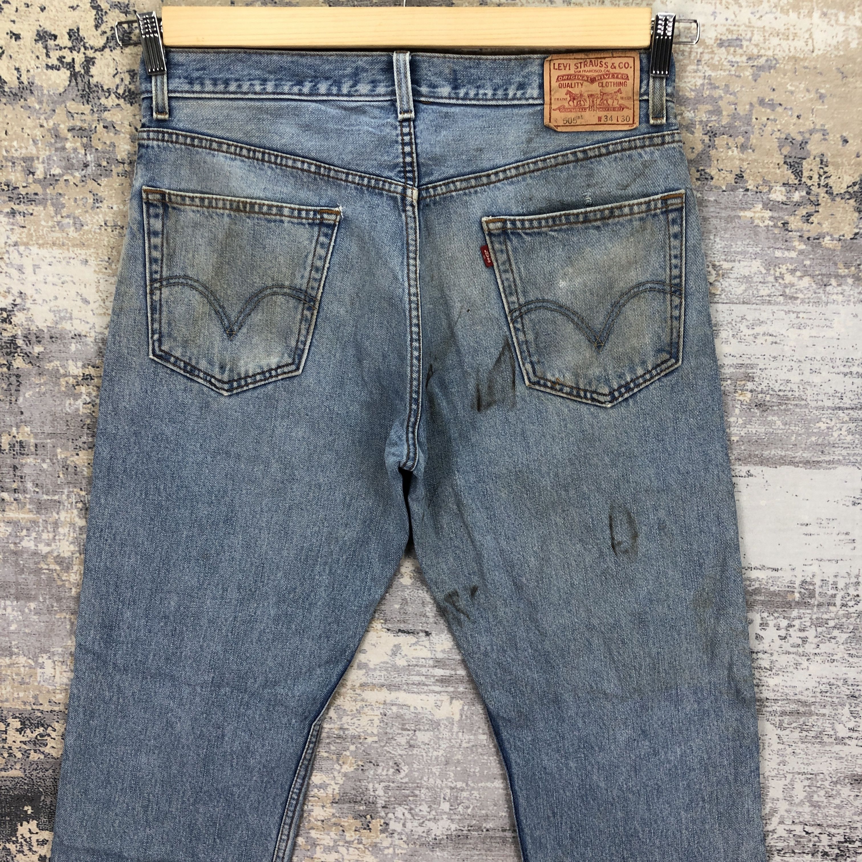 Levi's Vintage Levis 505 Jeans Dirty Levis 505 Denim Pants Size US 34 / EU 50 - 4 Thumbnail