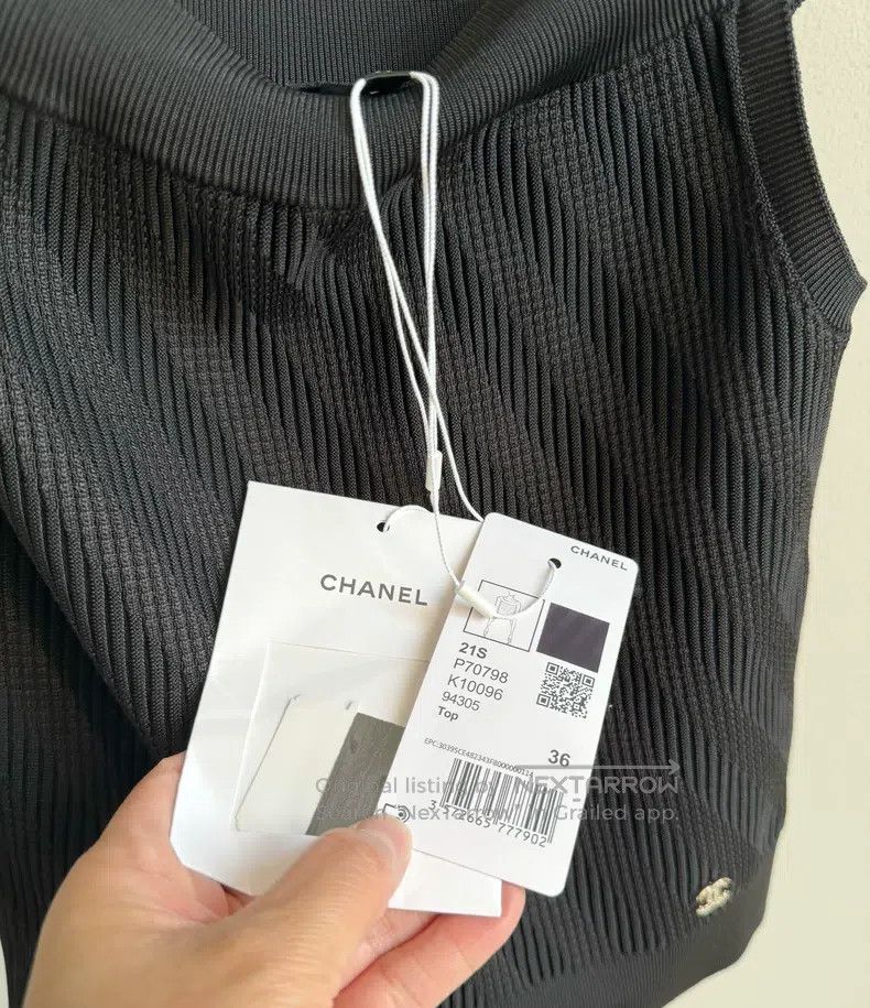 Chanel Chanel 21S black knitted vest Size XS / US 0-2 / IT 36-38 - 6 Thumbnail