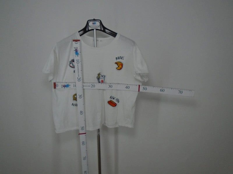 Mango Women's T-Shirt MNG. Color: White. Size: S. Size S / US 4 / IT 40 - 7 Thumbnail