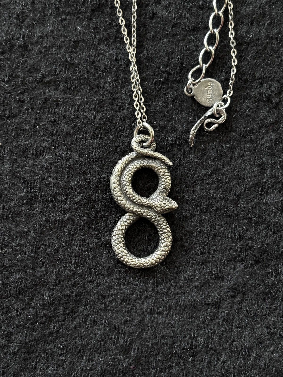 Japanese Brand Gunda “Snake&infinit” Silver Necklace Size ONE SIZE - 4 Thumbnail