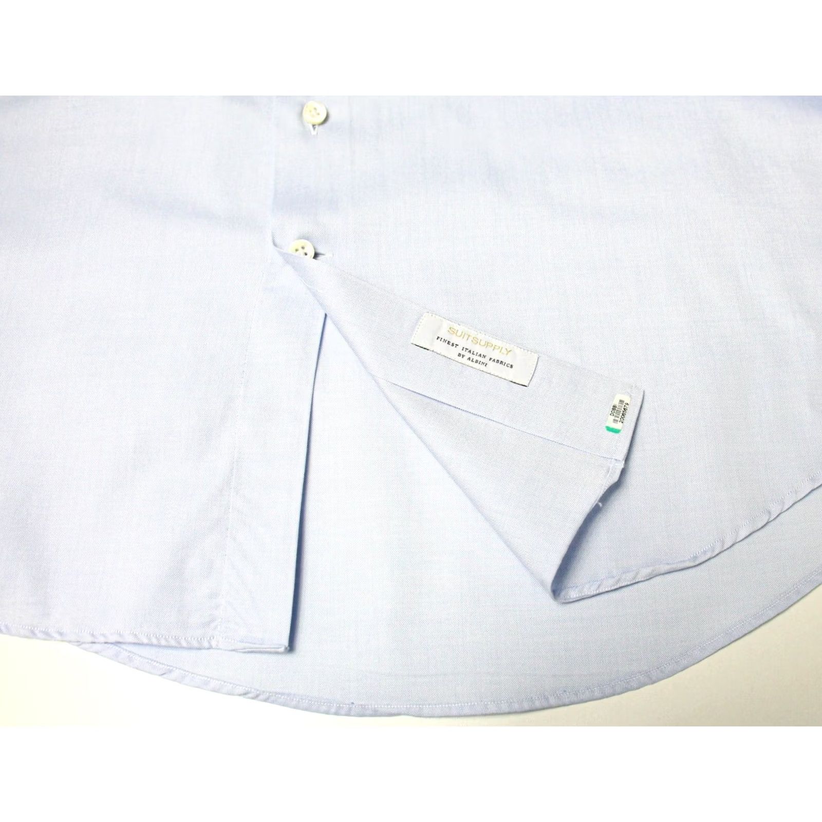 Suitsupply SUITSUPPLY Custom Made Extra Slim Fit Formal Shirt Men's 41L / 16L Cutaway Blue Size 42R - 7 Thumbnail