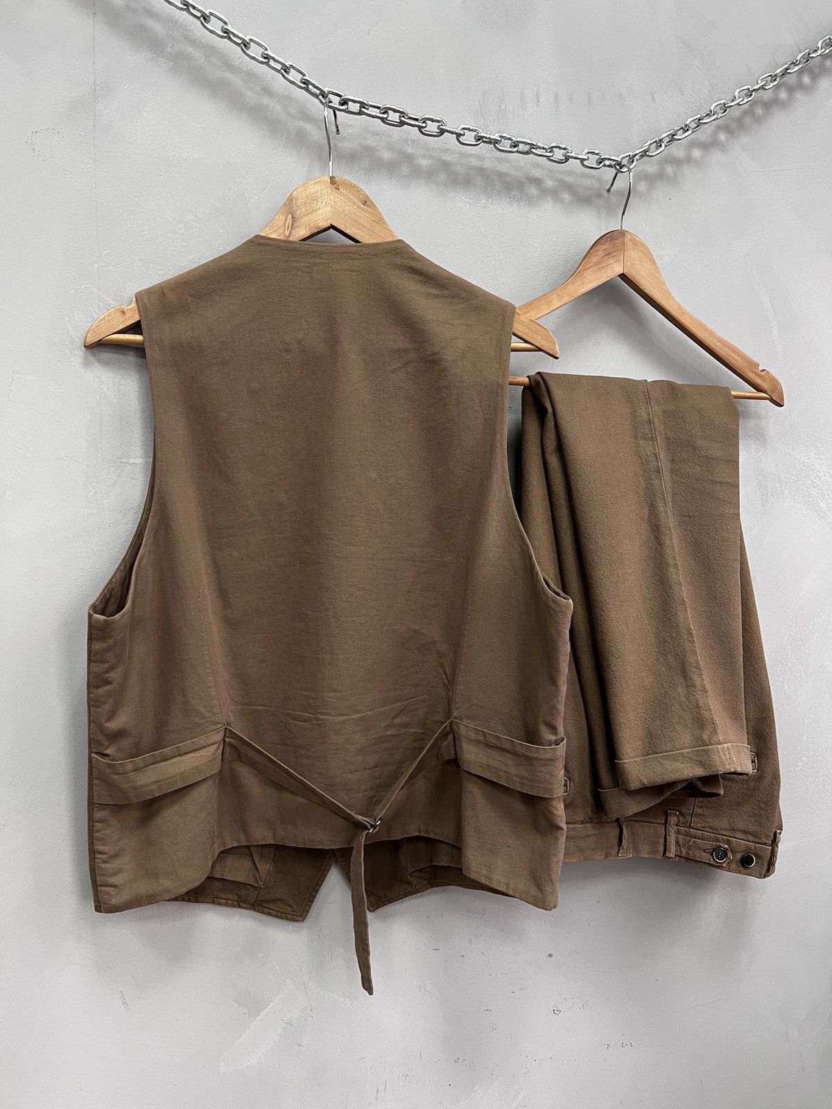 Barena Barena Brown cotton Suit three Made in Italy Size 52 Size 52R - 8 Thumbnail