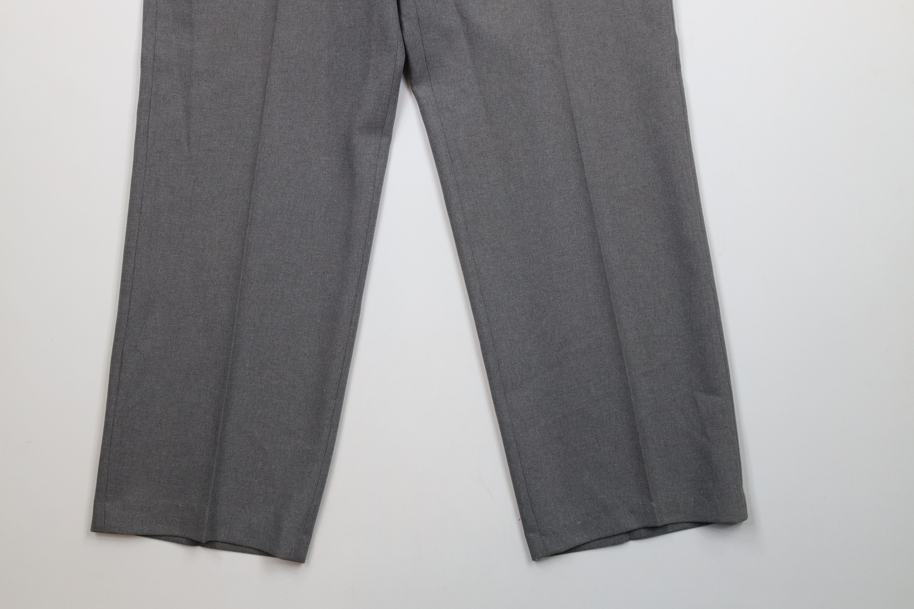Vintage Vintage 70s Streetwear Flared Wide Leg Chino Pants Gray USA Size US 34 / EU 50 - 4 Thumbnail