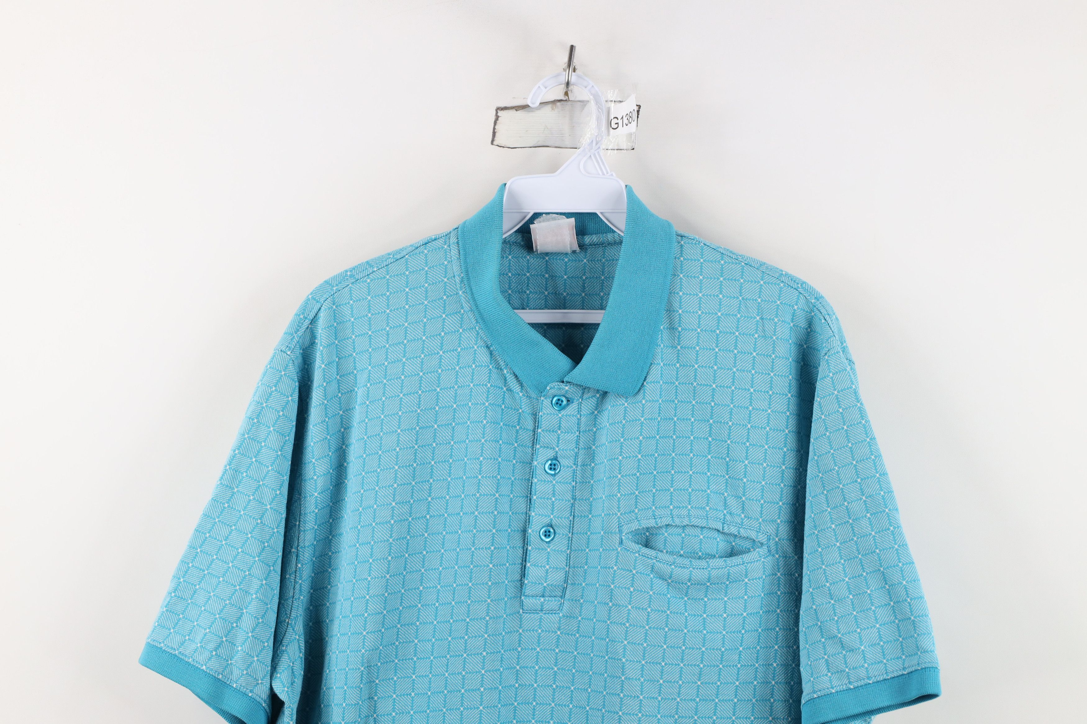 Vintage Vintage 90s Streetwear Checkered Pullover Polo Shirt Size US XL / EU 56 / 4 - 2 Thumbnail