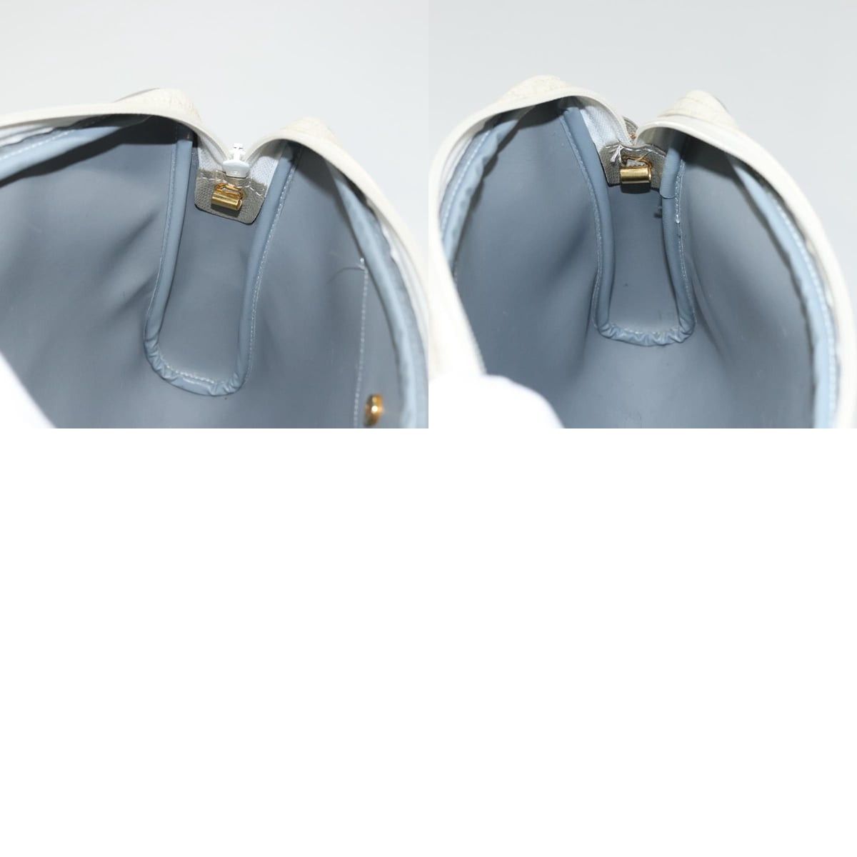 Dior DIOR Honeycomb Canvas Shoulder Bag Pvc White Gold Size ONE SIZE - 12 Thumbnail