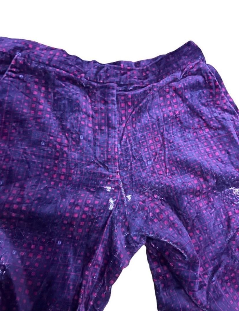 Fendi × Vintage Vintage 90s Distressed Checked Fendi Cotton pant/ Size 28” Size 28" / US 6 / IT 42 - 8 Thumbnail